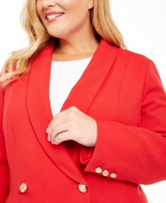 INC International Concepts INC Plus Size Double-Breasted Blazer, Created for Macy's