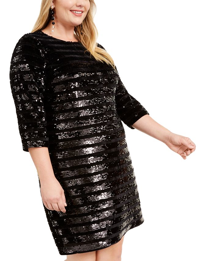 INC International Concepts INC Plus Size Sequin Sheath Dress, Created ...