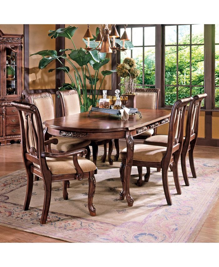Furniture Hobart 18" Leaf Dining Table Macy's
