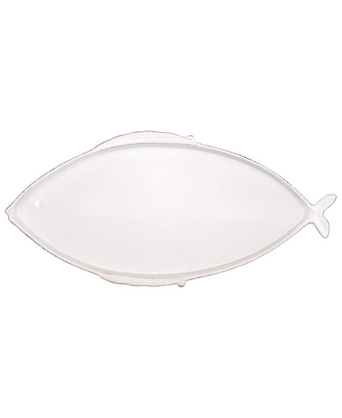 VIETRI Lastra Fish Aqua Large Oval Platter - Macy's