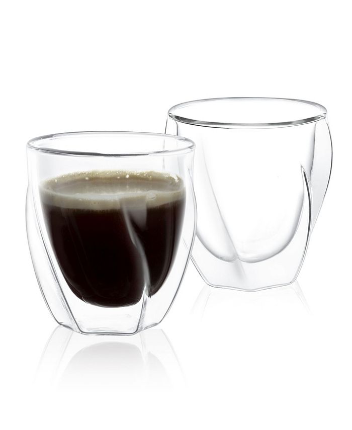 Joyjolt Lacey Double Wall Insulated Glasses Set Of 2 Macys 9632