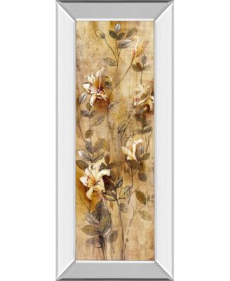 Candlelight Lilies I by Douglas Mirror Framed Print Wall Art, 18" x 42"