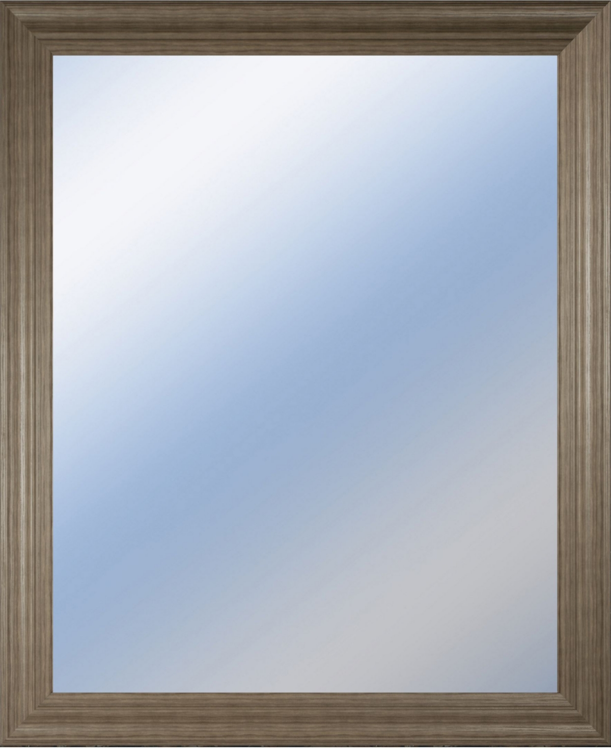 Decorative Framed Wall Mirror, 34" x 40" - Silver