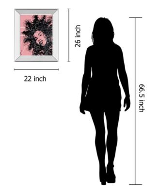 Classy Art Star II by Oksana Leadbitter Mirror Framed Print Wall Art, 22" x 26"