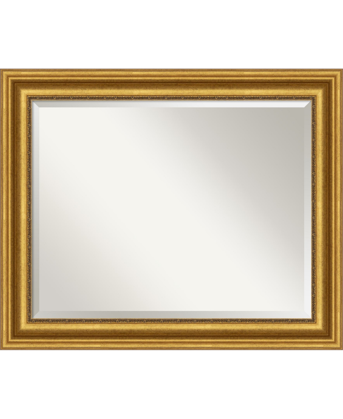 Parlor Gold-tone Framed Bathroom Vanity Wall Mirror, 33.62" x 27.62" - Gold