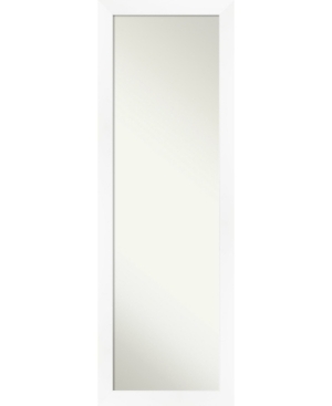 Amanti Art Cabinet On The Door Full Length Mirror, 17.25" X 51.25" In White