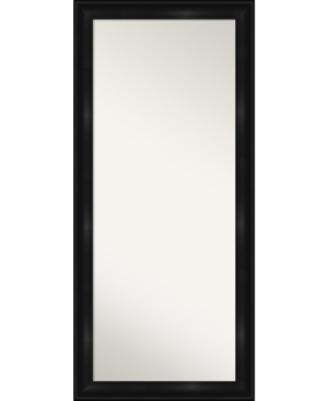 Shop Amanti Art Grand Framed Floor/leaner Full Length Mirror, 29.75" X 65.75" In Black