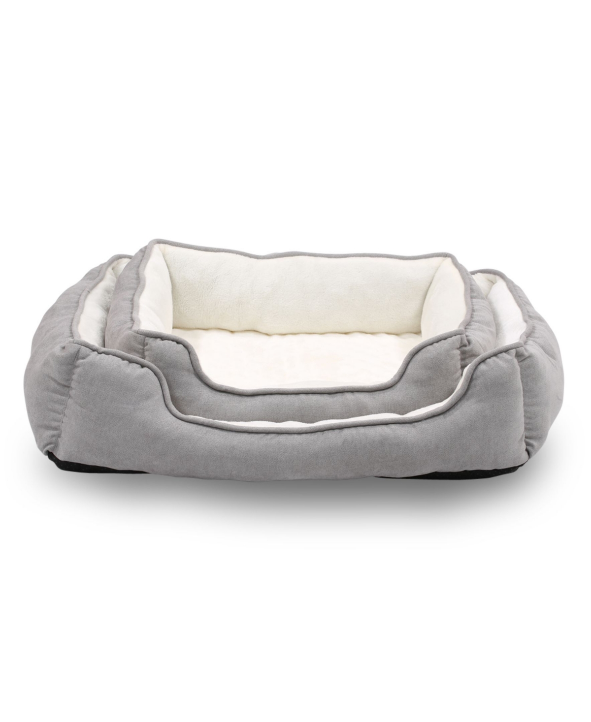 Happycare Textiles Orthopedic Rectangle Bolster Pet Bed, Super Soft Plush Dog Bed