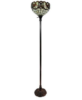 Tiffany Style Torchiere Floor Lamp