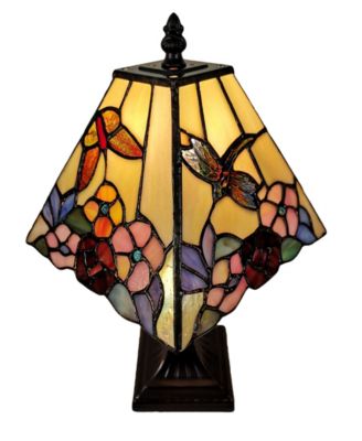 Tiffany Style Floral Mission Style Table Lamp