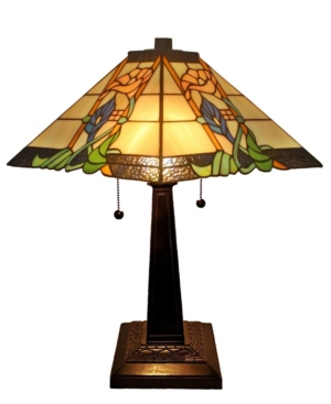 Amora Lighting Tiffany Style Mission Table Lamp