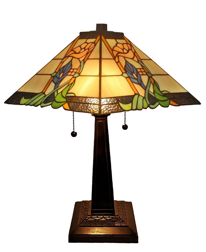 Amora Lighting Tiffany Style Mission Table Lamp Macy's