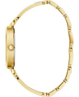 Guess Aurora Women\'s Gold-Tone Stainless Steel & Zwarovski Crystals Bangle Watch GUESS Women main image 2
