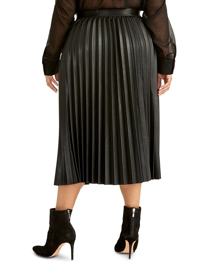 RACHEL Rachel Roy Trendy Plus Faux-Leather Size Viola Skirt & Reviews ...