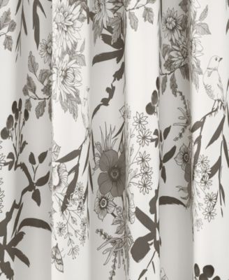 Lush Decor Botanical Garden Light Filtering Window Curtain Panels, Pair 52"W x 95"L