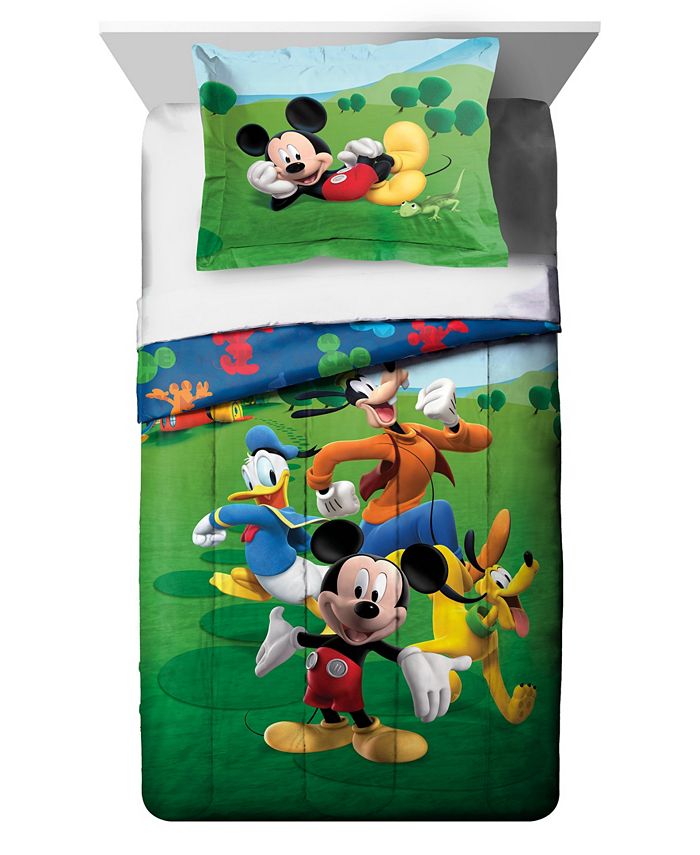 Disney Mickey Mouse Reversible 2-Piece Twin Comforter Set - Macy's