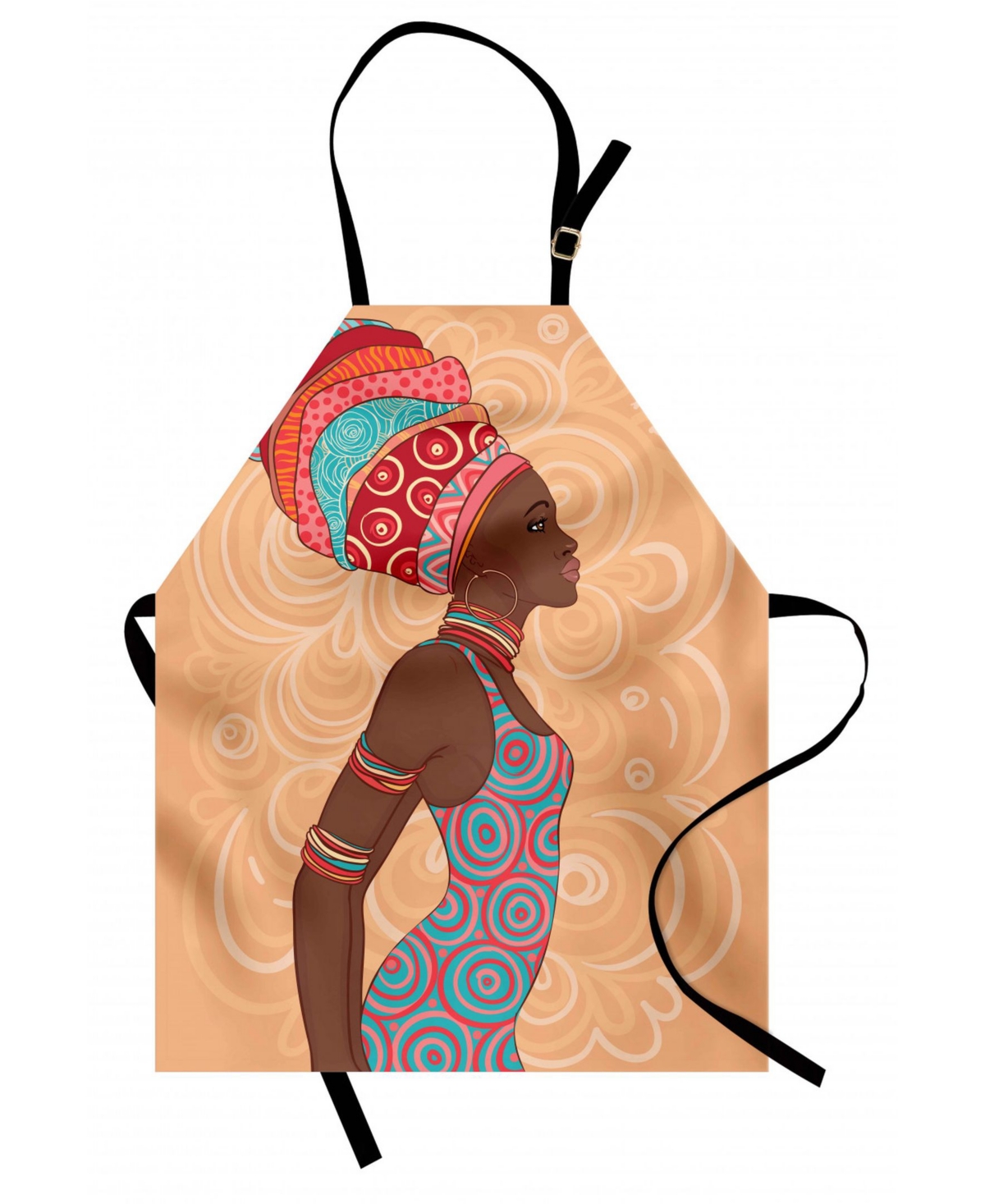 African Apron - Red