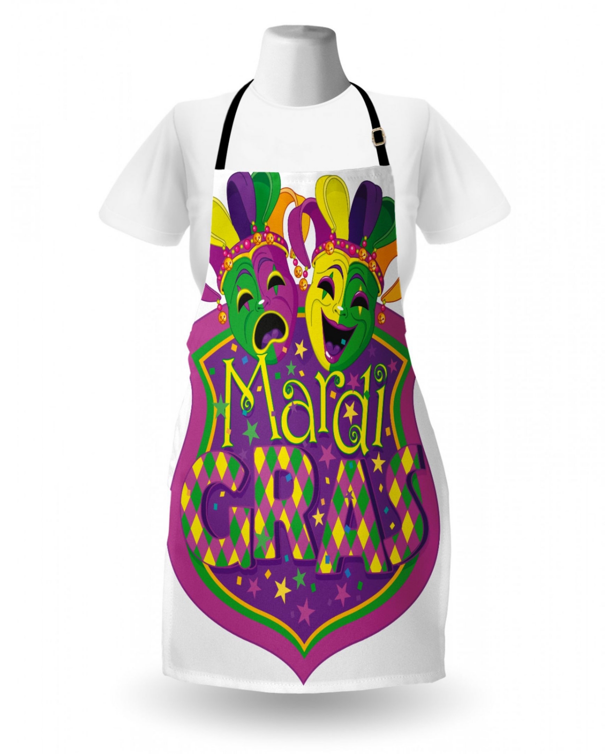 Ambesonne Mardi Gras Apron