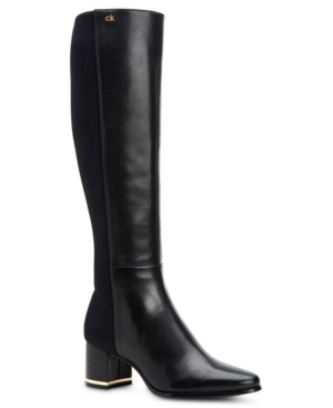 image of Calvin Klein Women-s Freeda Tall Boots Women-s Shoes