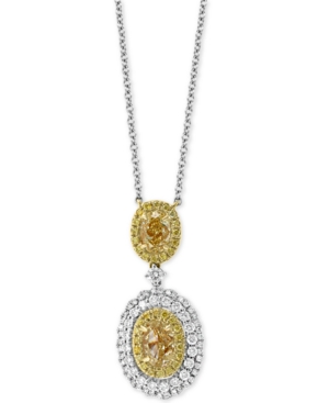 image of Effy Hematian Diamond Double Oval Halo 18