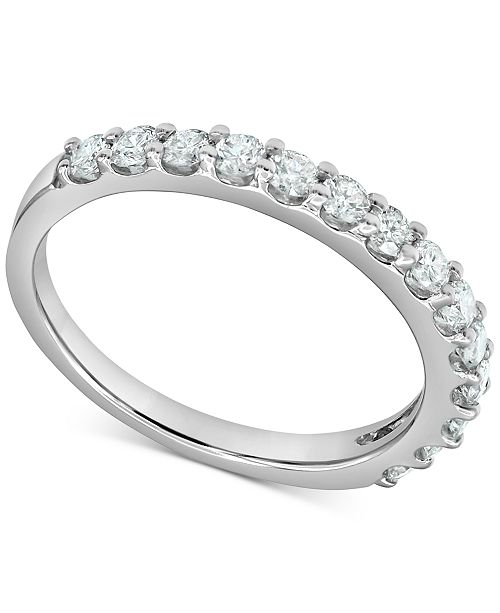Macy S Diamond Wedding Ring 1 4 Ct T W In 14k White Gold Reviews Rings Jewelry Watches Macy S