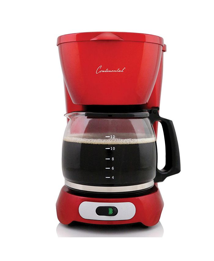 Continental Coffee Maker 12Cup Metallic Red Macy's