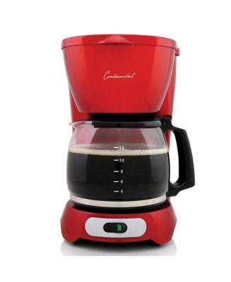 Continental 4 Cup Metallic Red Electric Coffee Maker - Shop Coffee Makers  at H-E-B