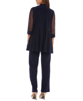 Embellished Layered-Look Pantsuit