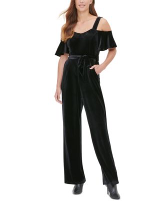 calvin klein cold shoulder jumpsuit