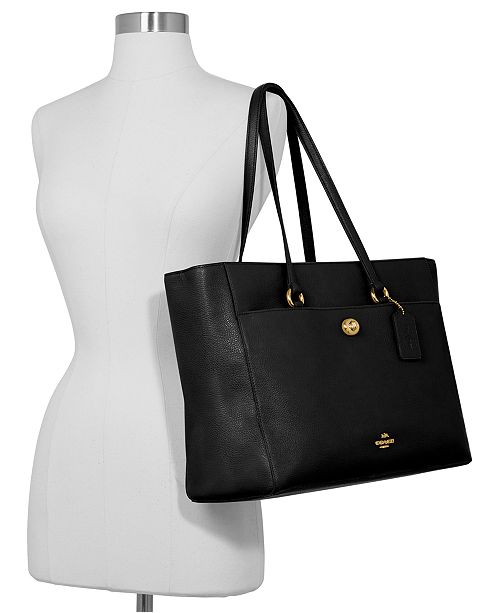 Coach Crossgrain Leather Folio Tote Reviews Handbags