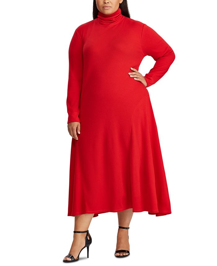 Lauren Ralph Lauren Plus Size HighNeck Dress Macy's