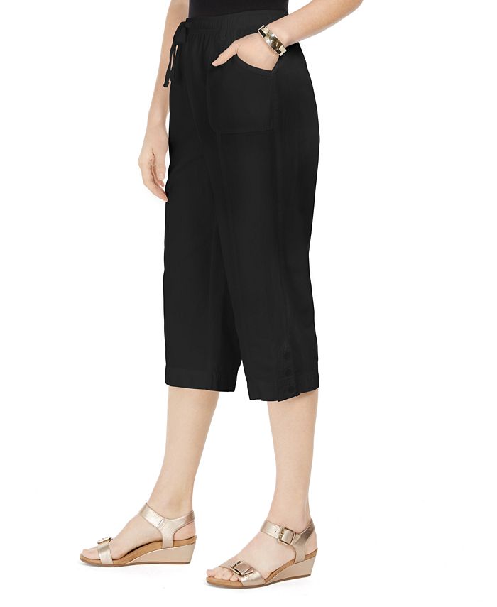 womens capri pull on pants