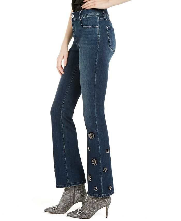 INC International Concepts INC Embellished Bootcut Jeans, Created for