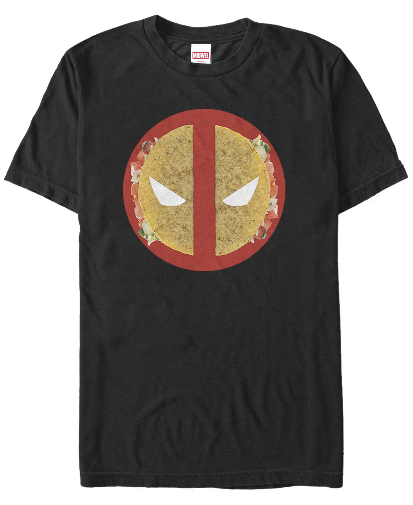 Мужская футболка Fifth Sun Marvel Deadpool Taco Face Costume Short Sleeve, цвет: Чёрный — фото 1