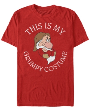 Disney Men's Snow White and the Seven Dwarfs Grumpy Halloween Costume Short Sleeve T-Shirt