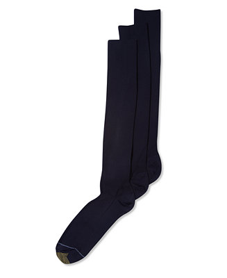 Gold Toe ADC Metropolitan Over the Calf 3 Pack Crew Dress Men's Socks &  Reviews - Underwear & Socks - Men - Macy's