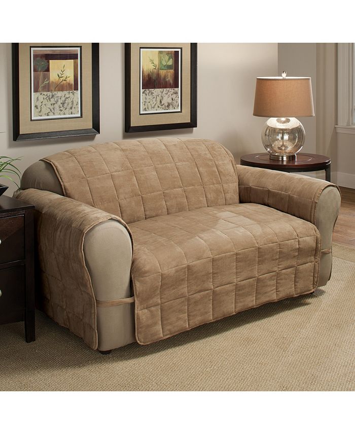 P/Kaufmann Home Faux Suede Ultimate Loveseat Protector Macy's