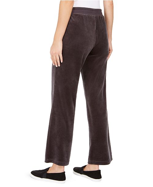Charter Club Velour Pull-On Pants, Created for Macy's & Reviews - Pants ...