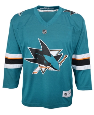 Outerstuff Big Boys San Jose Sharks Blank Replica Jersey