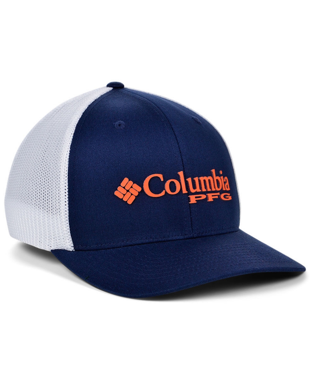 Shop Columbia Auburn Tigers Pfg Stretch Cap In Navy,white
