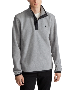 Ralph lauren fleece mockneck pullover deals