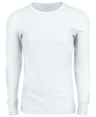 mens white thermal long sleeve