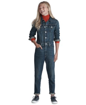 ralph lauren denim jumpsuit