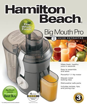 Hamilton Beach Big Mouth Juice Extractor, White