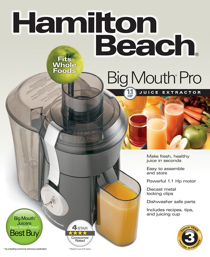 Hamilton Beach Juicer Big Mouth Pro Juice Extractor Macy's