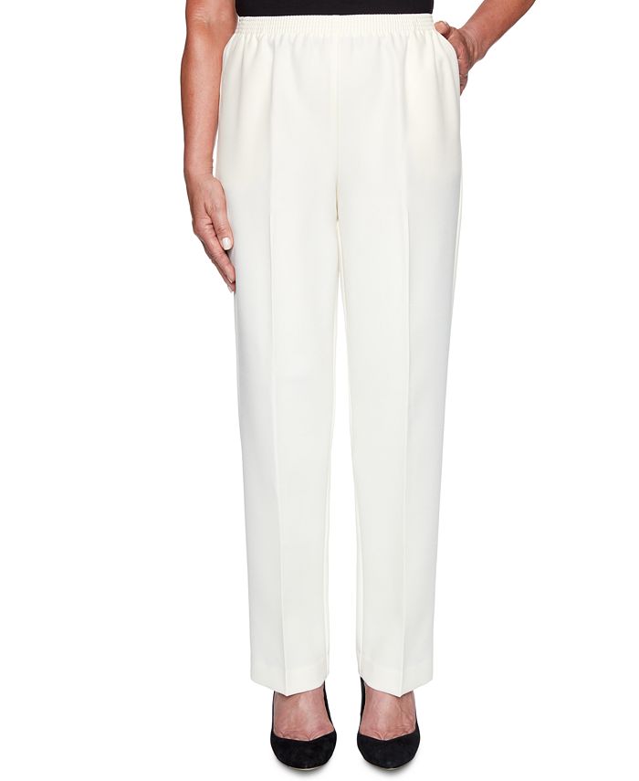 Alfred Dunner Petite Classics 2019 Pull-On Pants - Macy's