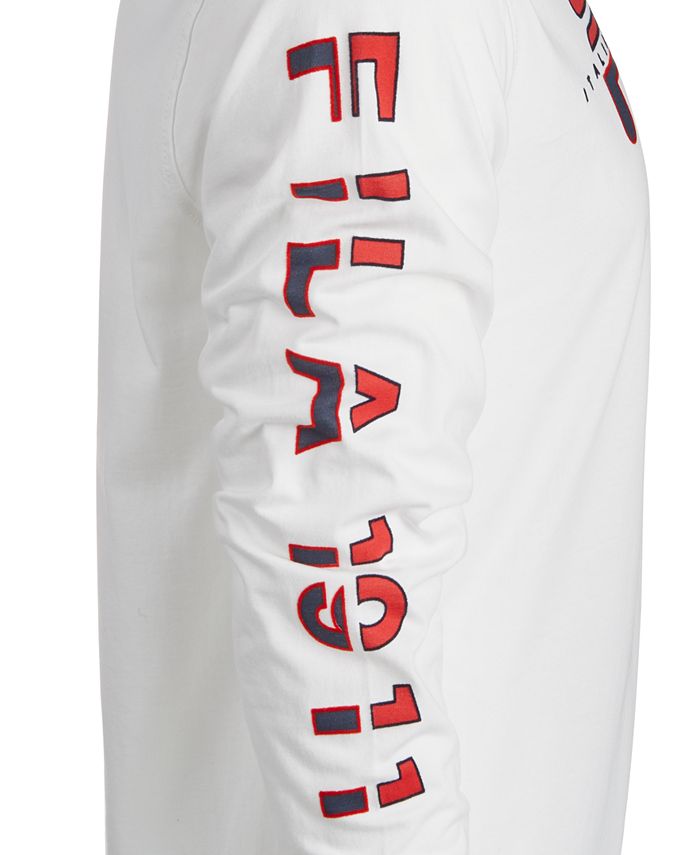 Fila Men's Christophe Logo Long Sleeve T-Shirt & Reviews - T-Shirts ...