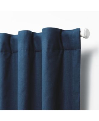 Shop Lauren Ralph Lauren Waller Blackout Solid Back Tab Rod Pocket Curtain Panels In White