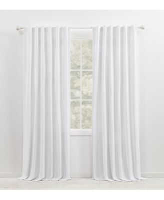 Velvety Room Darkening, Back Tab and Rod Pocket Single Curtain Panel