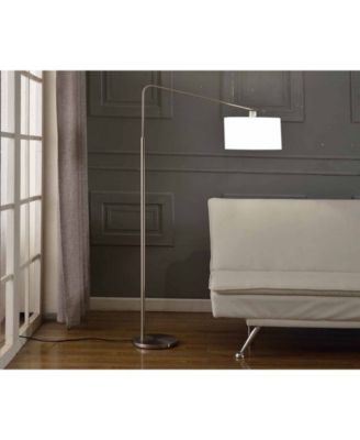 'The 80-Degrees' 64" Medium Arch Telescope Reach Floor Lamp with Shade